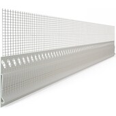 PVC-Blechanschlussprofil, weiß, 125 mm